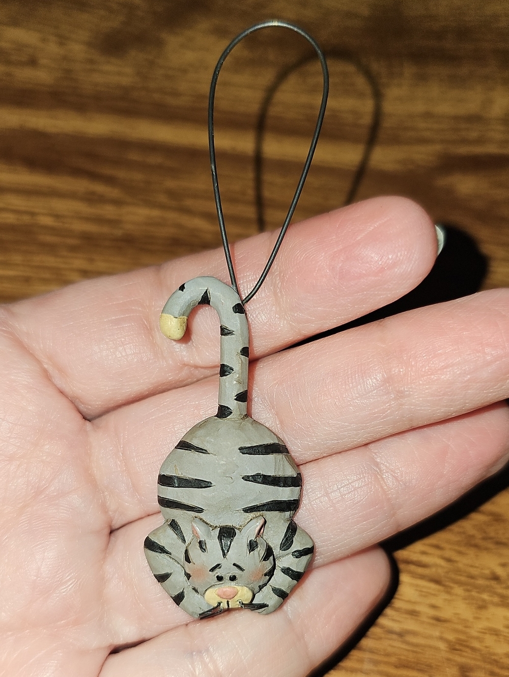 Gray Cat Small Ornament